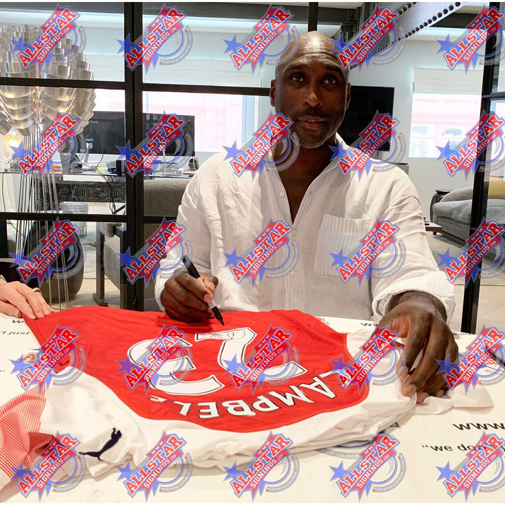 Arsenal FC Sol Campbell Signed Shirt (Framed) - Infinity Collectables  - #tag1#