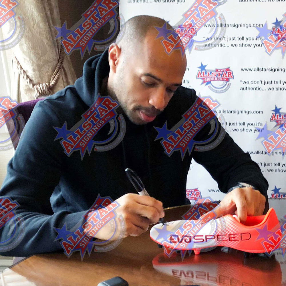 Arsenal FC Thierry Henry Signed Boot (Framed) - Infinity Collectables  - #tag1#