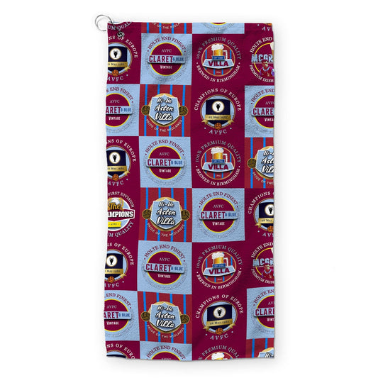 Aston Villa - Football Legends - Retro Lightweight, Microfibre Golf Towel collectible from Aston Villa FC https://britishm...