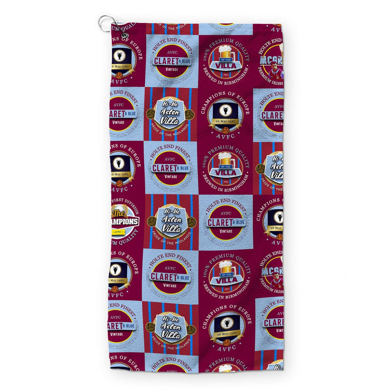 Aston Villa - Football Legends - Retro Lightweight, Microfibre Golf Towel collectible from Aston Villa FC https://britishm...