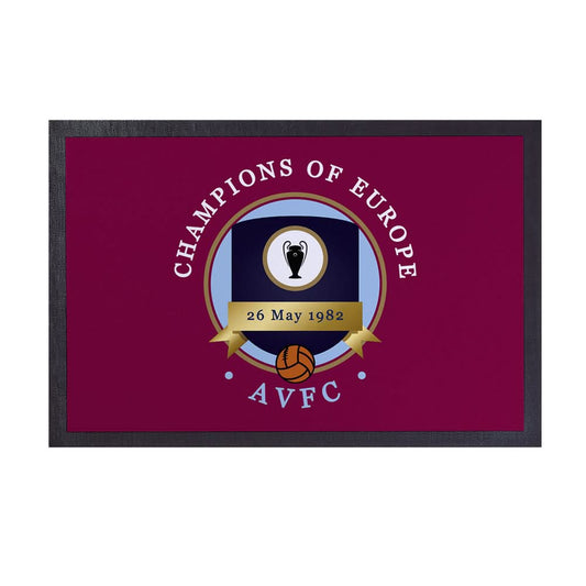 Holte Enders Euro Champions - Football Legends - Door Mat -60cm X 40cm collectible from https://britishmade.gifts/
