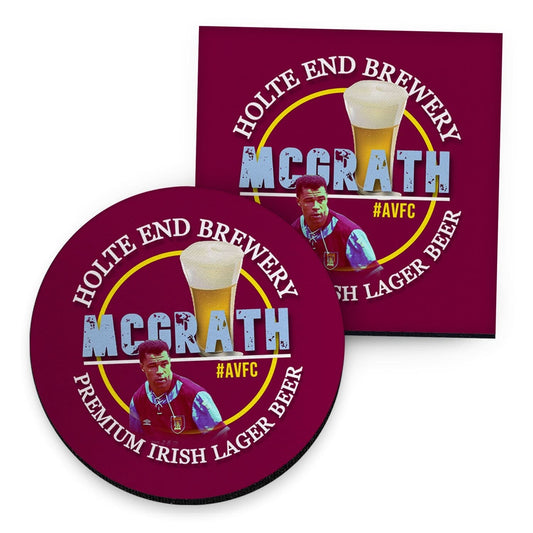 Holte Enders McGrath - Football Coaster - Square Or Circle collectible from https://britishmade.gifts/