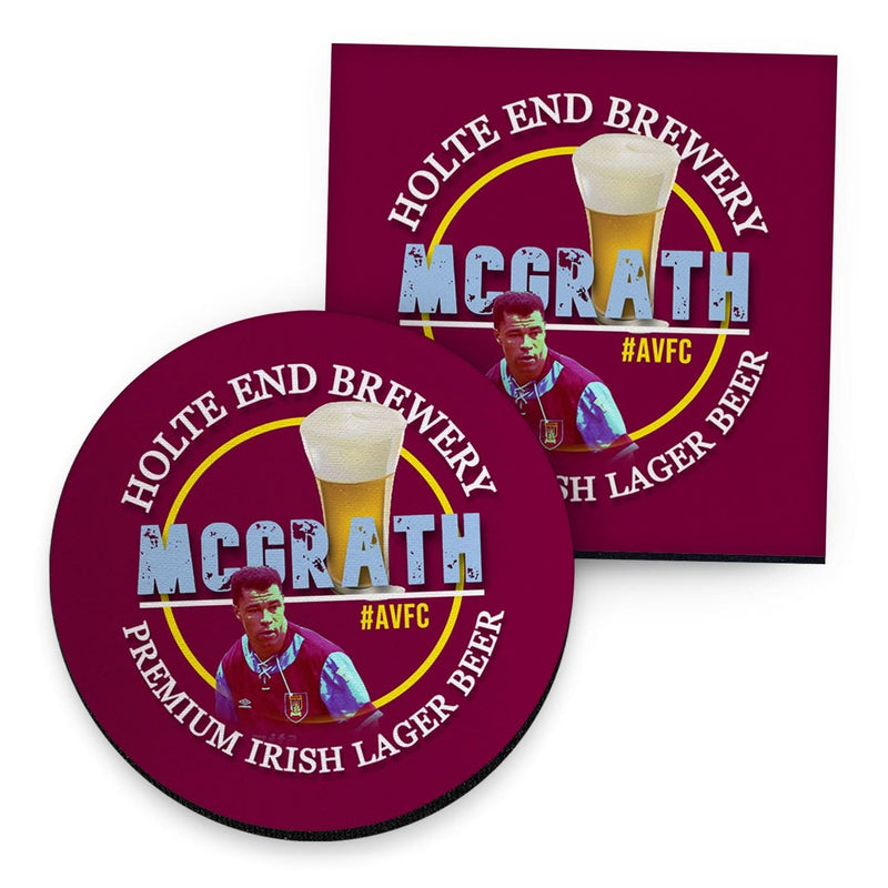 Holte Enders McGrath - Football Coaster - Square Or Circle collectible from https://britishmade.gifts/