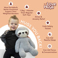 1.5kg Weighted Teddy For Anxiety - Sloth Weighted Stuffed Animal, alternate view