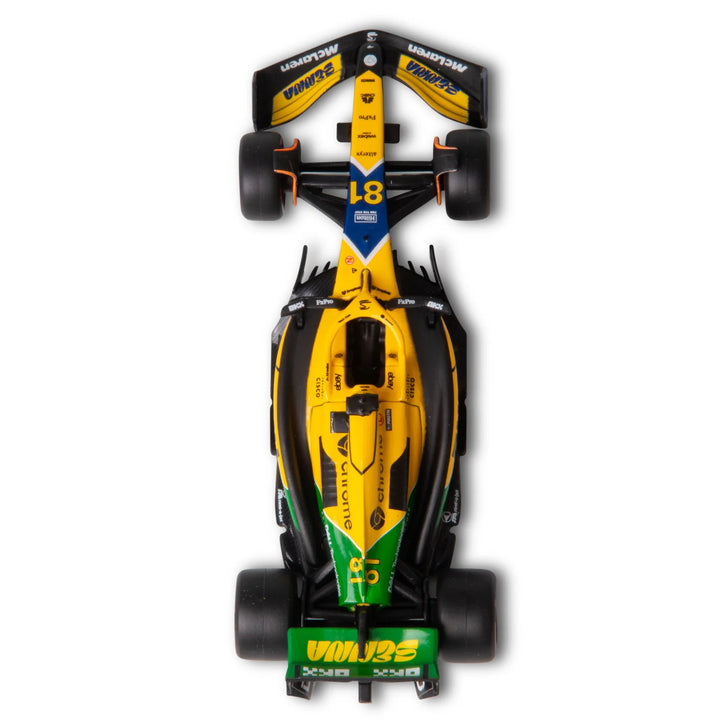 Formula 1 McLaren MCL38 2024 F1 Car 1:43 Scale Piastri Edition with Senna Livery