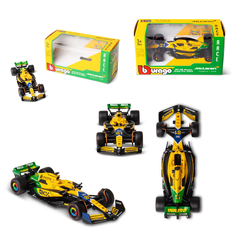 1:43 F1 McLaren MCL38 2024 Piastri - Senna Livery - Image 16