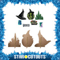 Wicked For Good Elphaba Star Mini Bundle (Multi-Function) Cardboard Cutouts, side angle