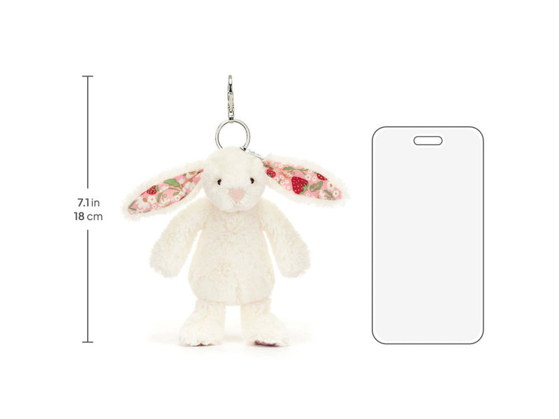 Jellycat Blossom Cream Bunny 'Berry' Bag Charm