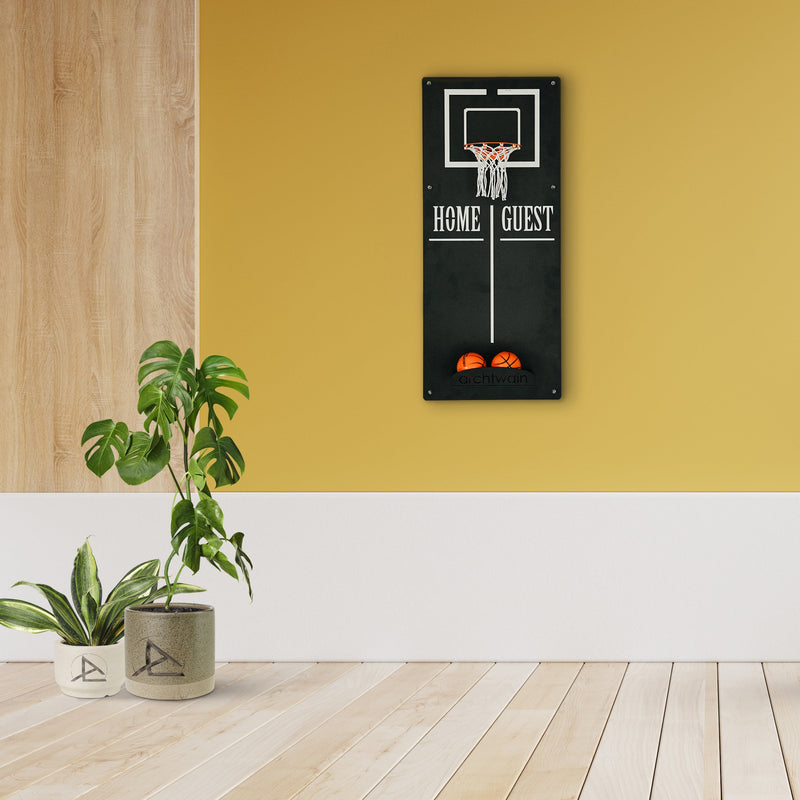 Classic Basketball Wall Game, close-up detail