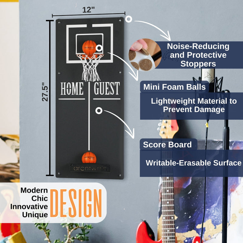 Classic Basketball Wall Game, in display