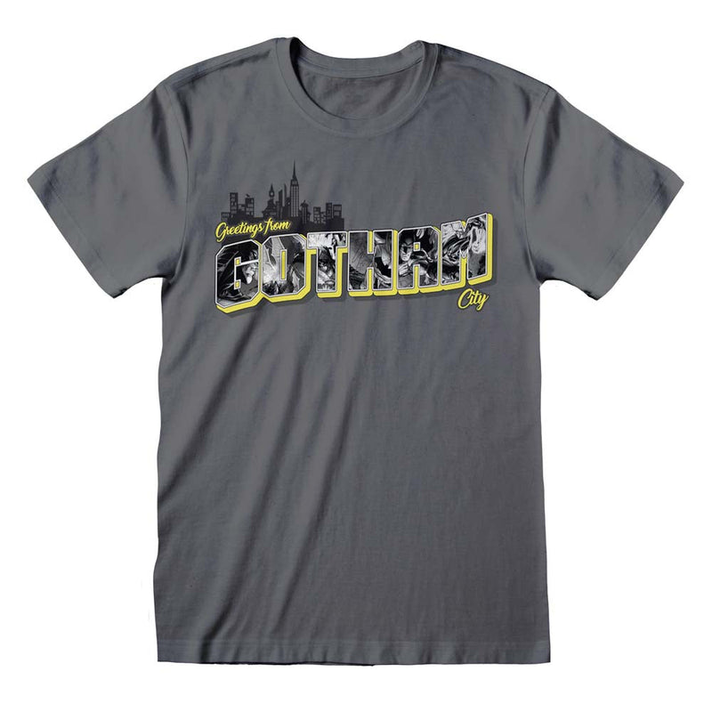 DC Batman Greeting From Gotham City T-Shirt collectible from Heroes Inc Dropship