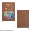 Beetlejuice Handbook for the Recently Deceased Hardcover Notebook, in display