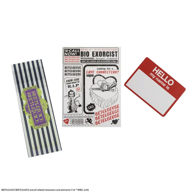 Beetlejuice Handbook for the Recently Deceased Hardcover Notebook, side angle