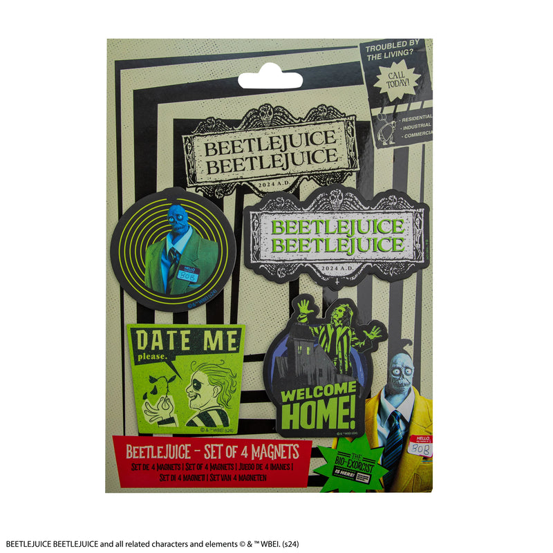 Beetlejuice Magnet Set, side angle