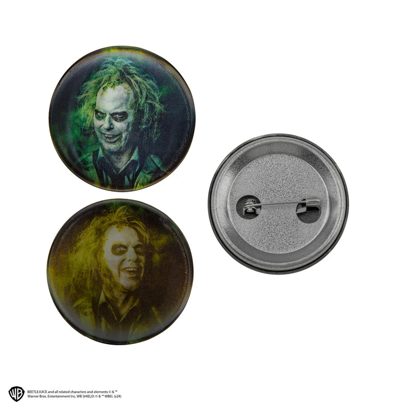 Beetlejuice Lenticular Badge Set of 6