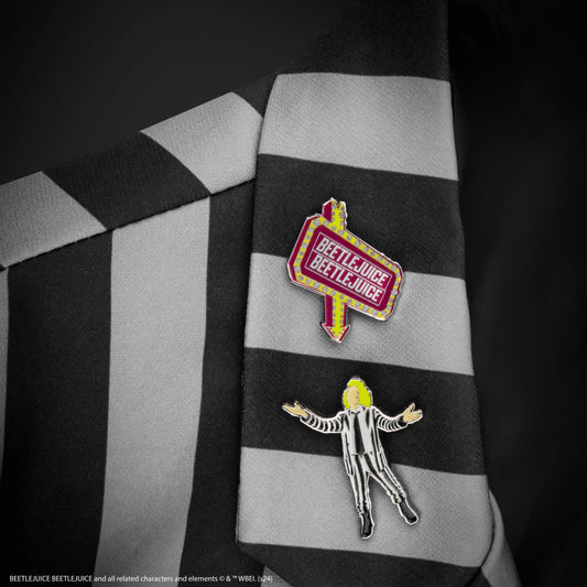 Beetlejuice Enamel Pin Set
