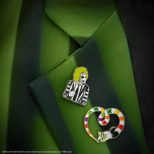 Beetlejuice Beetlejuice and Sandworm Pin Set
