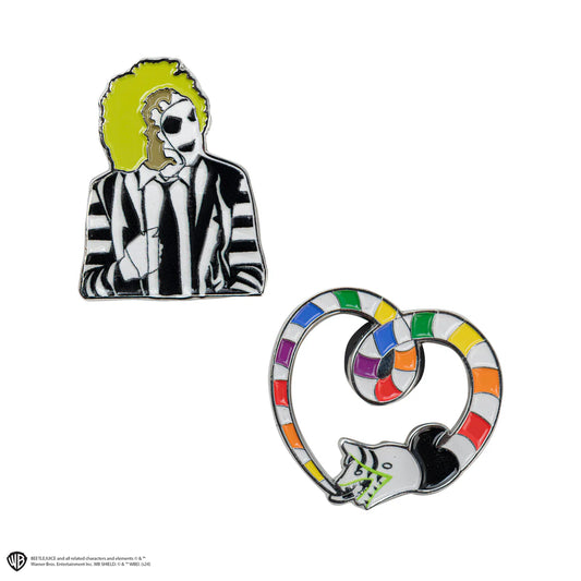 Beetlejuice Beetlejuice and Sandworm Pin Set