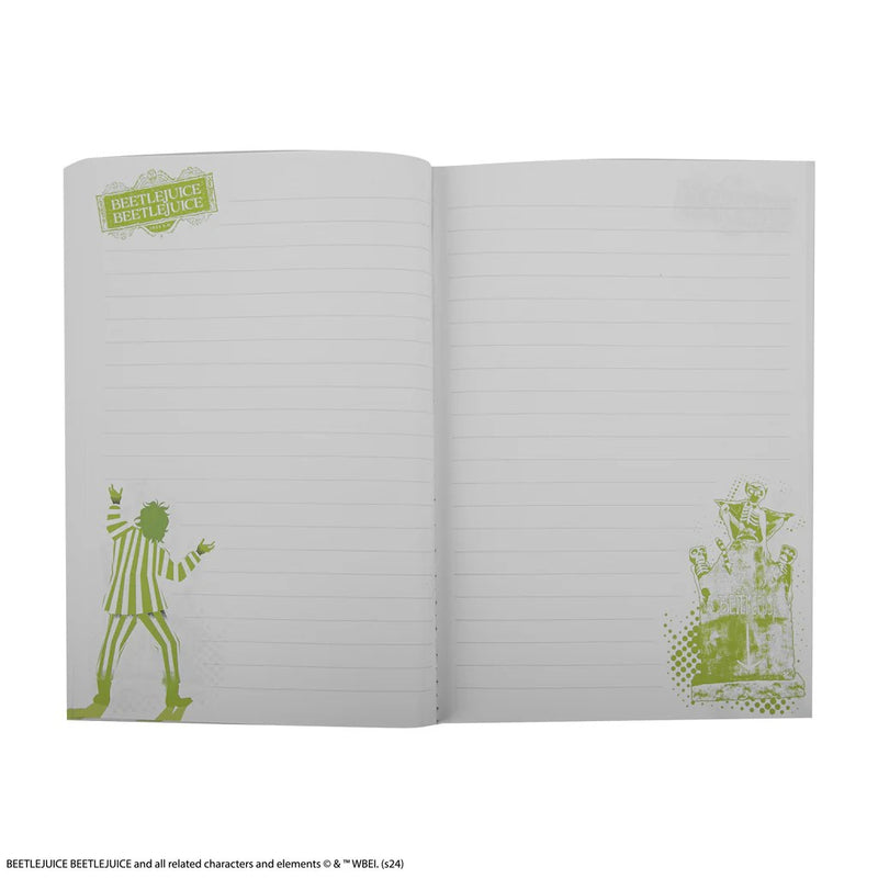Beetlejuice Betelgeuse is Mine Softcover Notebook, close-up detail