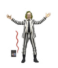 Beetlejuice (1988) Black & White Striped Suit 7" Scale Action Figure front view