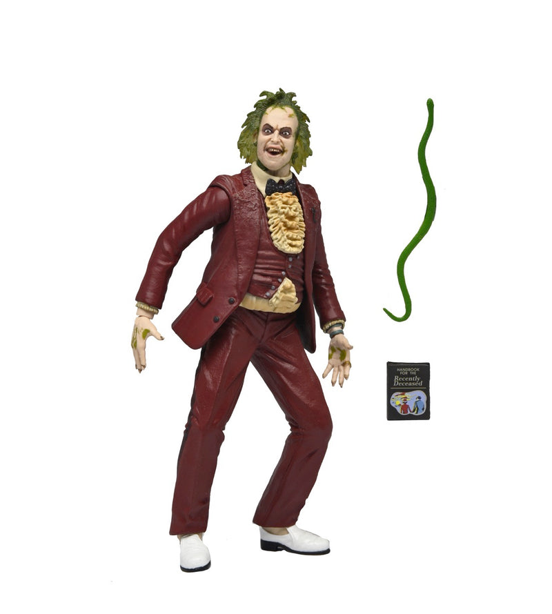 Beetlejuice (1988) Red Tuxedo 7" Scale Action Figure front view