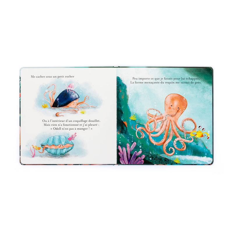 Jellycat Odell, La Petite Pieuvre Courageuse Livre