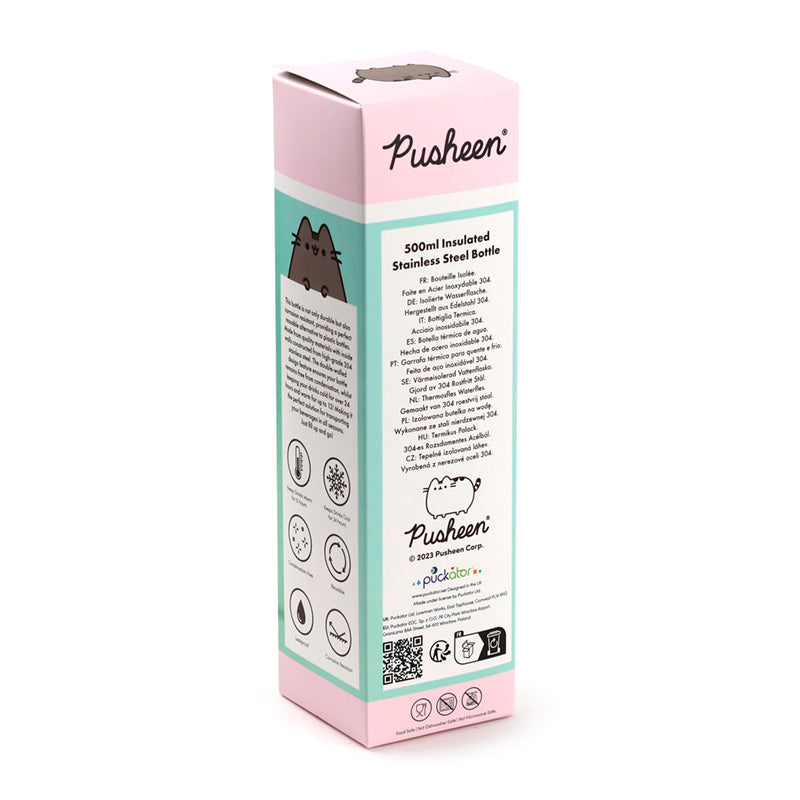 Pusheen the Cat Foodie Reusable Stainless Steel Insulated 500ml Drinks Bottle