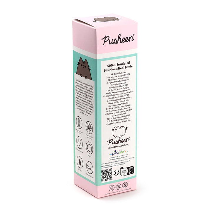 Pusheen the Cat Foodie Reusable Stainless Steel Insulated 500ml Drinks Bottle