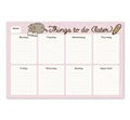 Weekly Planner Notepad A4 Pusheen Rose Collection