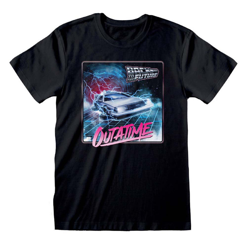 Back To The Future Outa Time Neon T-Shirt collectible from Heroes Inc Dropship