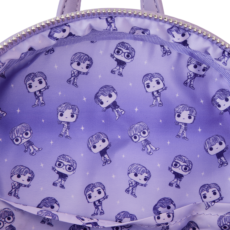Loungefly BTS Logo Iridescent Purple Mini Backpack