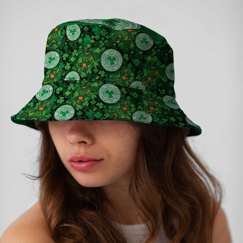 Paddy's Shamrock - Bucket Hat, close-up detail