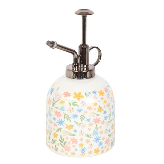 Spring Floral Print Ceramic Plant Mister, alternate view
