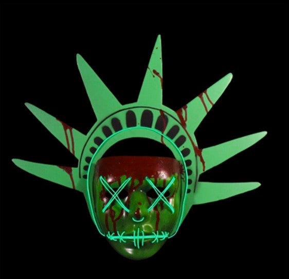 The Purge: Election Year Lady Liberty Light-Up Mask alternate view