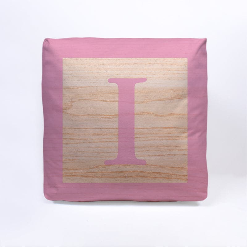 Pink Initial Baby Block Cube Cushion - 10, additional view
