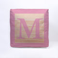 Pink Initial Baby Block Cube Cushion - 10, side angle
