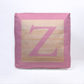 Pink Initial Baby Block Cube Cushion - 10, packaging shot
