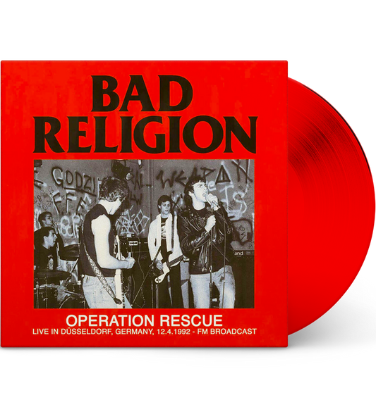 Bad Religion – Operation Rescue: Live in Düsseldorf, 1992 (Limited Edition 12-Inch Album on Red Vinyl) collectible from Co...