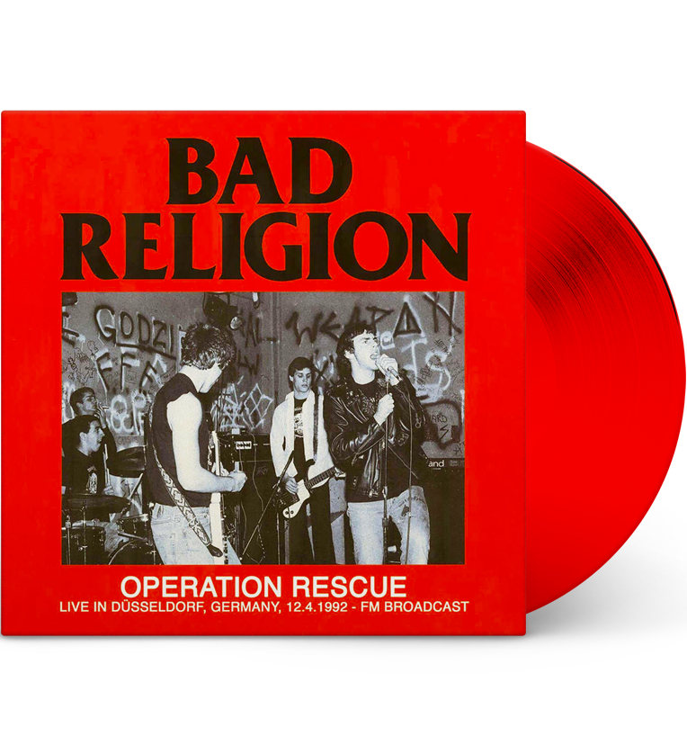 Bad Religion – Operation Rescue: Live in Düsseldorf, 1992 (Limited Edition 12-Inch Album on Red Vinyl) collectible from Co...