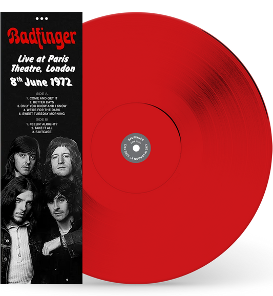 Badfinger – Live at the Paris Theatre, London, 1972 (12-Inch Album on Red Vinyl) collectible from Coda Records