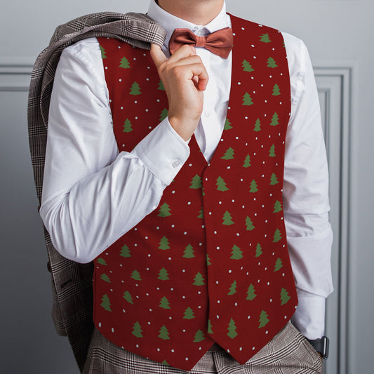 Bah Humbug - Trees - Novelty Costume Fancy Dress Waistcoat ( 4 sizes available ), alternate view