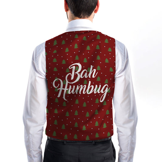 Bah Humbug - Trees - Novelty Costume Fancy Dress Waistcoat ( 4 sizes available ) collectible from https://britishmade.gifts/