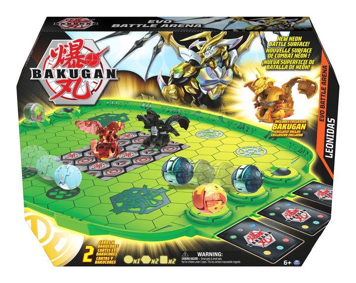 Bakugan Evolution Battle Arena with Exclusive Leonidas Bakugan and 2 Cards - Infinity Collectables  - #tag1#