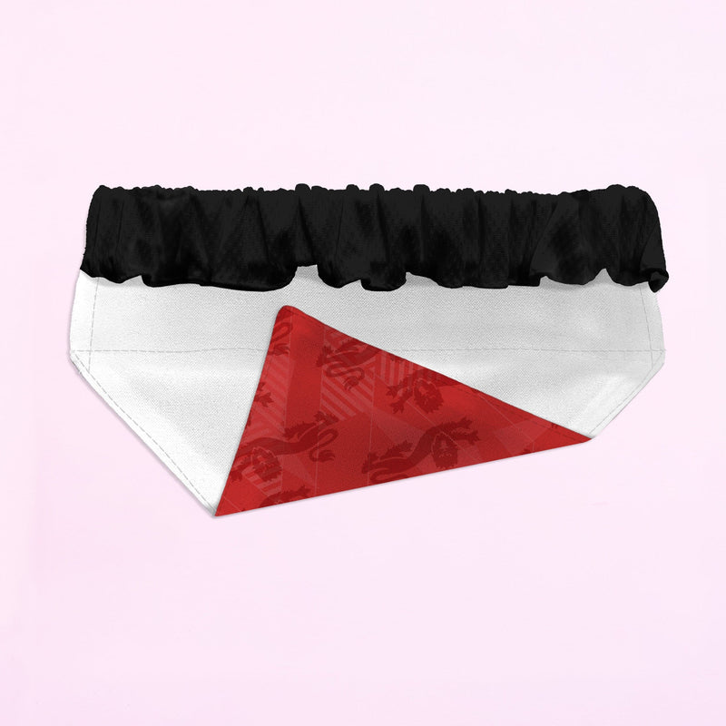 England Red Lion Pattern - Dog Bandana - 4 Sizes, side angle