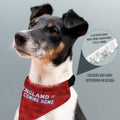 England Red Lion Pattern - Dog Bandana - 4 Sizes, close-up detail