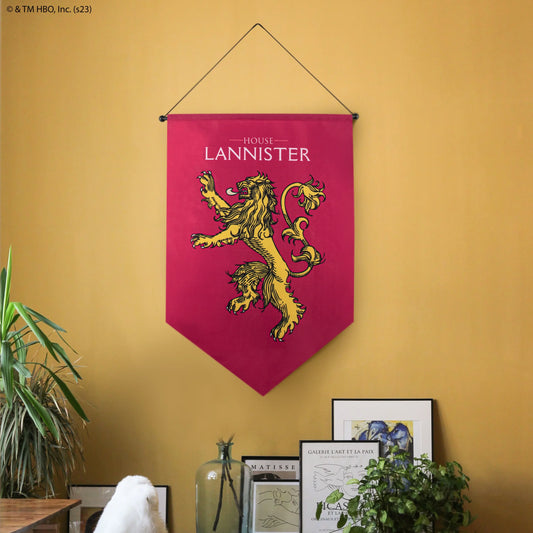 Game of Thrones House Lannister Sigil Banner, alternate view