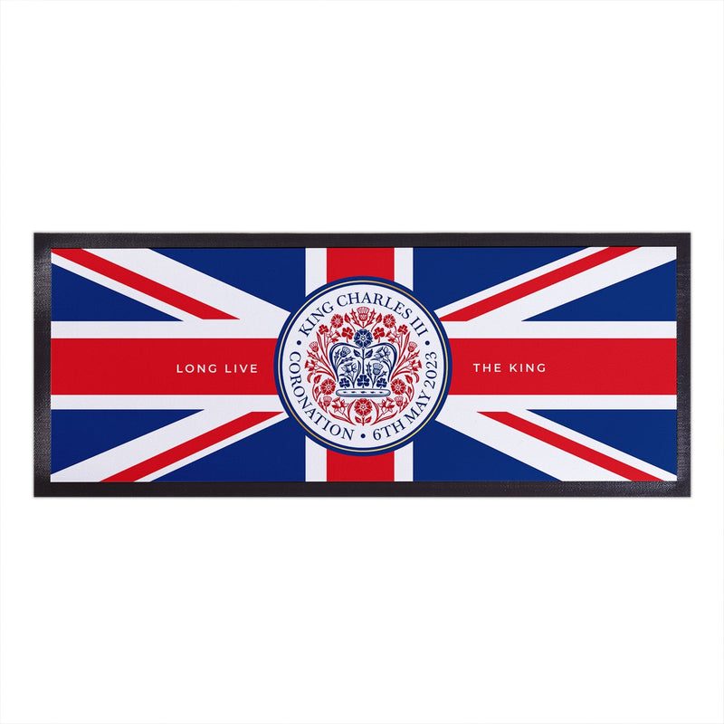 King Charles Coronation - Royal Official Badge - Bar Runner collectible from https://britishmade.gifts/