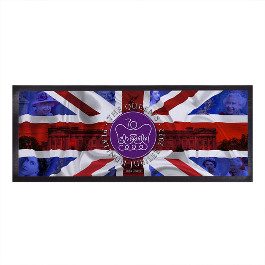Jubilee - A Look Back In Time - Bar Runner collectible from https://britishmade.gifts/