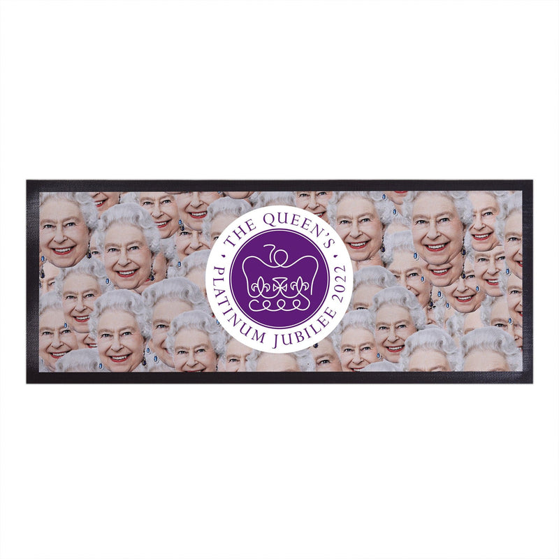 Jubilee - Queen Face All Over Bar Runner collectible from https://britishmade.gifts/