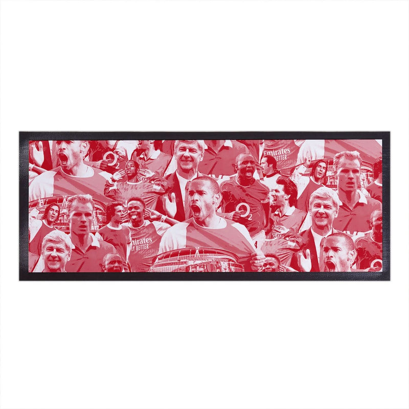 The Gooners Montage - Bar Runner collectible from https://britishmade.gifts/